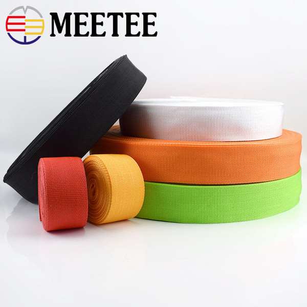 Meetee 5cm Polyester Nylon Webbing Ribbon Strapping Braided Bag Strap Garment Outdoor Band DIY Sewing Accessories RD206