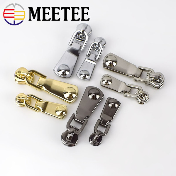 Meetee Zipper Sliders for Metal Zippers Head Puller Zip Lock Repair Tool Kit DIY Sewing Craft Bag Garment Accessories ZT122