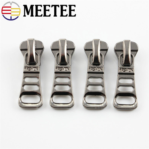 Meetee metal zipper head for Women clothing coat bags metal Zippers puller Garment handmade sewing accessories