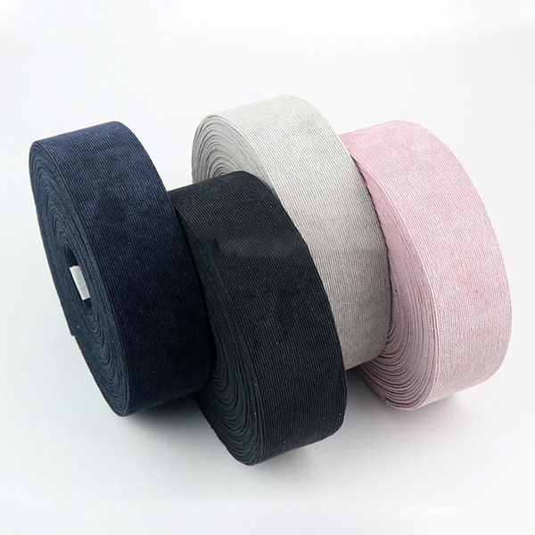 Meetee 1-5cm Velvet Ribbon Corduroy Battening Fabric Hat Clothing Ribbon Hand-made Bow Tie DIY Garment Accessories AP579