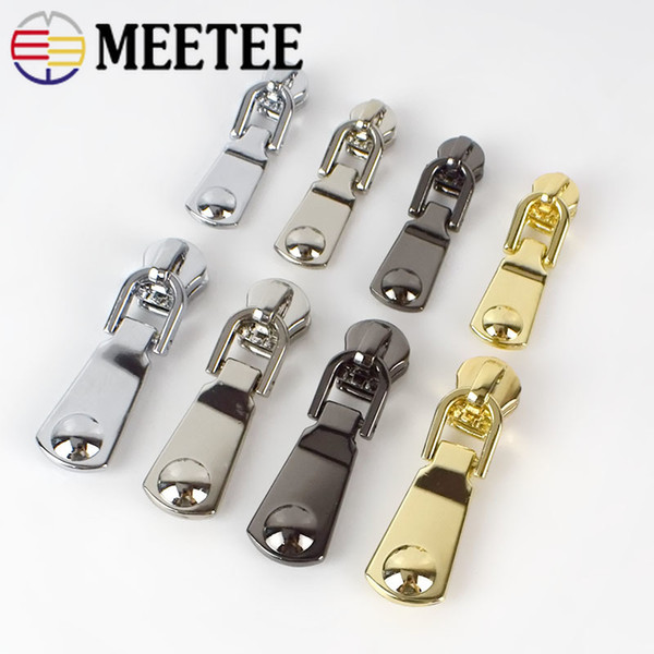 Meetee Zipper Sliders for Metal Zippers Head Puller Repair Tool Kit DIY Sewing Craft Bag Garment Accessories ZT122