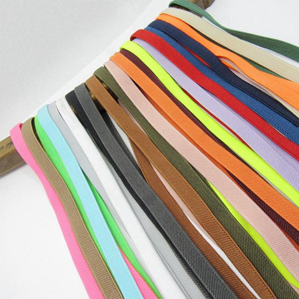 Meetee 1cm Nylon Sewing Elastic Rubber Bands Underwear Pants Decorative Elastic Webbing Ribbon Bias Binding Tapes