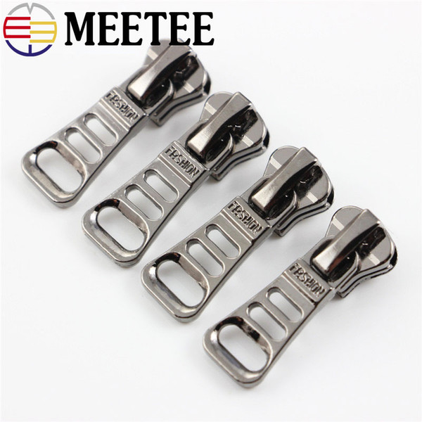 Meetee Fashion Auto Lock Zipper Sliders For Clothing Metal Zippers pull For Bag 5# Zipper Head Zip Repair Kits DIY Sewing Crafts Accessories