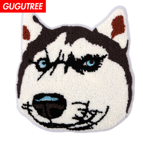 embroidery chenille dogs patches for jackets,animal badges appliques for jeans,towel patches for clothing BP-691