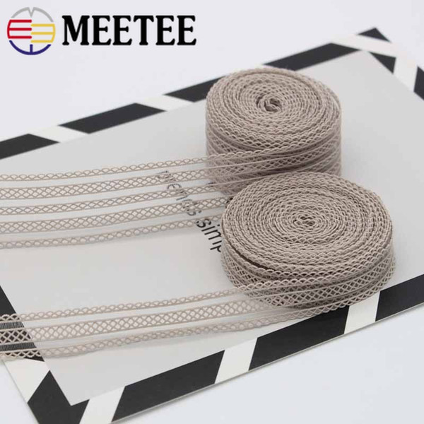 Meetee 18mm 35mm Transparent Mesh Elastic Band Lace Ribbon DIY Handmade Bow Bag Clothing Decoration Sewing Accessories BD414