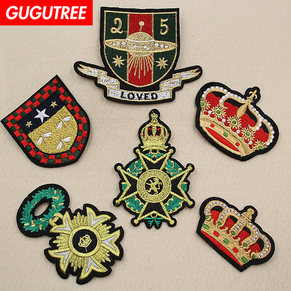 GUGUTREE embroidery badge patches individuality patches badge patch Applique Patch for Coat,T-Shirt,hat,bags,Sweater,backpack SP-195