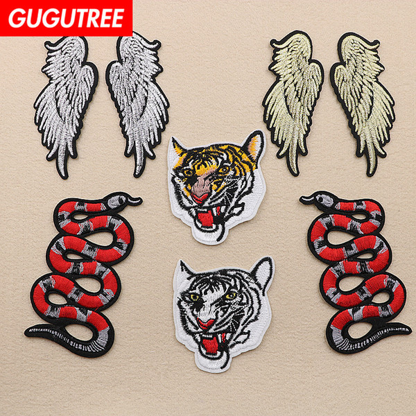 GUGUTREE embroidery patches individuality patches badge patch Applique Patch for Coat,T-Shirt,hat,bags,Sweater,backpack SP-241