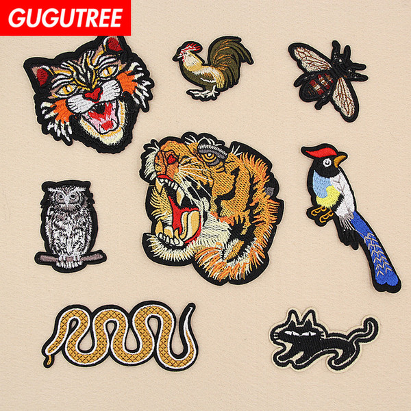 GUGUTREE embroidery patches individuality patches badge patch Applique Patch for Coat,T-Shirt,hat,bags,Sweater,backpack SP-197