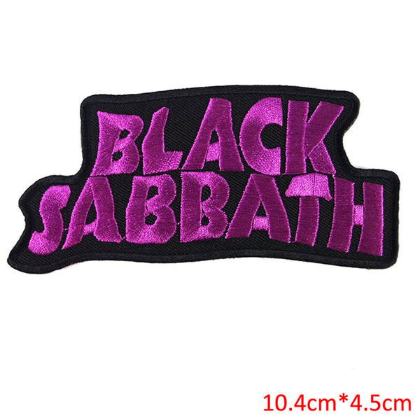 BLACK SABBATH heavy metal punk rock band Iron On Patches label DIY letter for sweater jacket sportwear