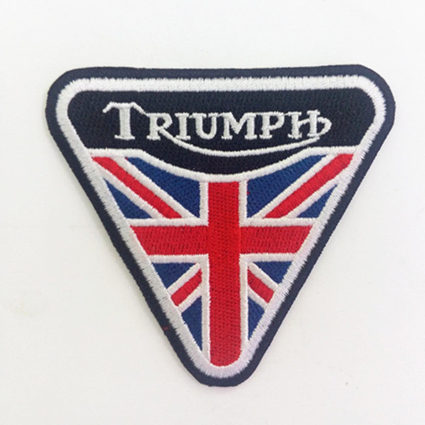 kinds of Triumph British Vintage Motorcycle Biker Shirt Jacket Cap Classic Fabric Badges embroidery iron on patch