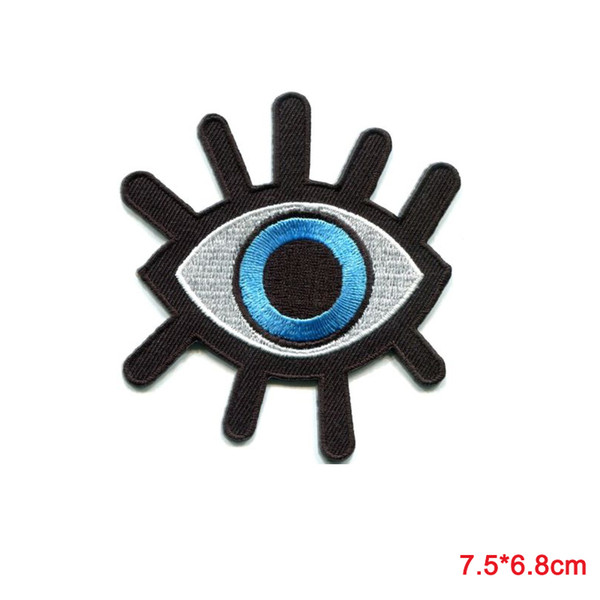 Evil Eye Illuminati Embroidered Sew On Iron On Shirt Bag Jeans Badge Patch DIY Decoration Patches