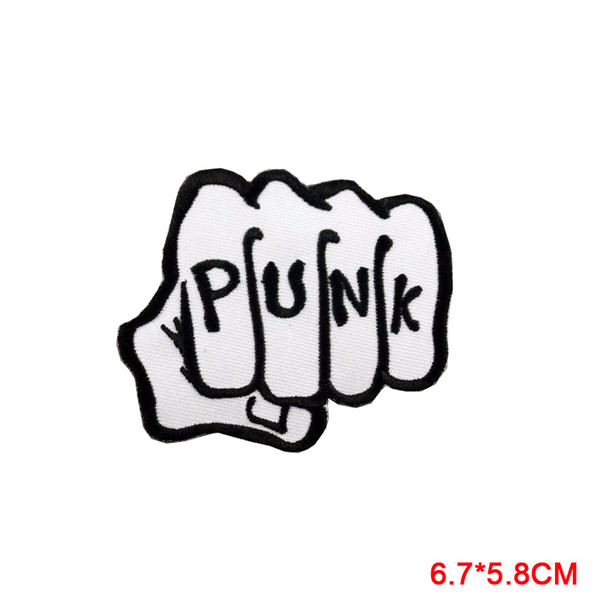 PUNK Rock Band Logo iron and sewing on patches For Clothes Girls Boys Iron On Patches Stickers Appliques