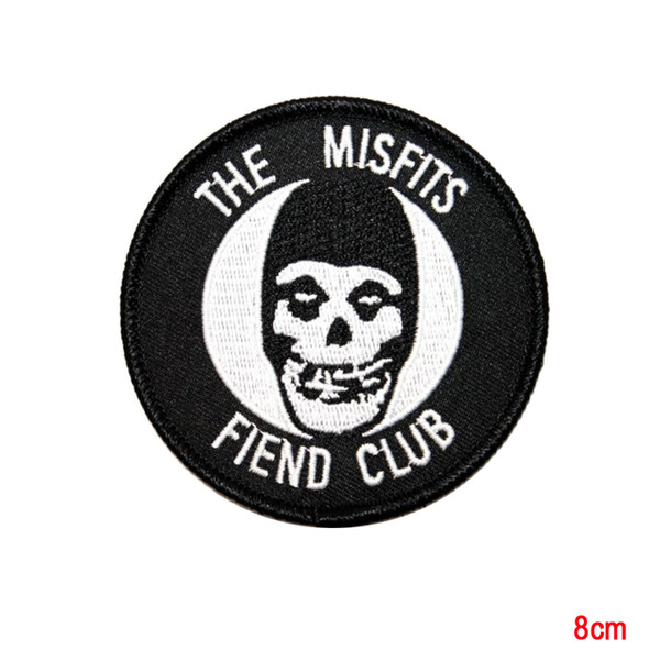 The Misfits Fiend Club Ghost Horror Punk Band Mascot Iron On Applique Patch DIY Accessory Sewing Supplies Patch