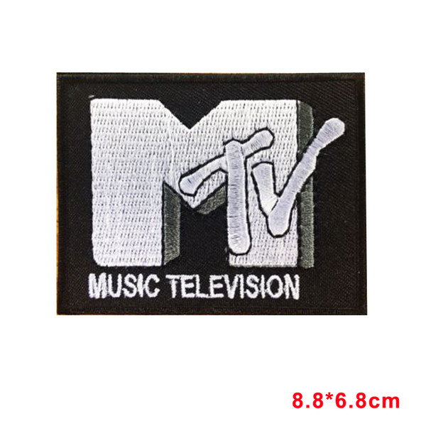 MTV RETRO MUSIC TELEVISION Iron On/Sew On Patch badge motif Stickers Apparel Accessories Badge Patches