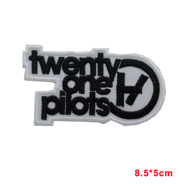 new arrive 21 Twenty One Pilots Iron Sew On Patch Embroidered Music Rock Band Stickers Appliques Badge Patches