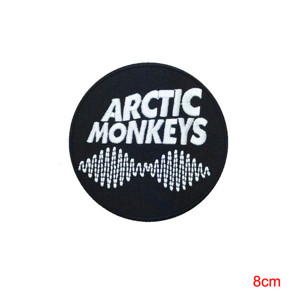 Arctic Monkeys Sew Iron On Patch Rock Band Heavy Metal Logo Music Embroidered patch for fashion cloths