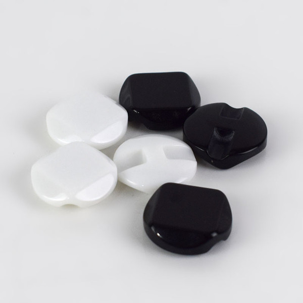 MEETEE 18mm 21mm 25mm 30mm Decorative plastic Button White Black plane square Multifunction Buttons Fitted overcoat C2-5