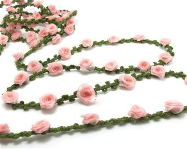 meetee cane webbing Rose Flower Ribbon Lace Width 1.2cm Hair Accessories DIY Handmade Crafts Sewing Accessories