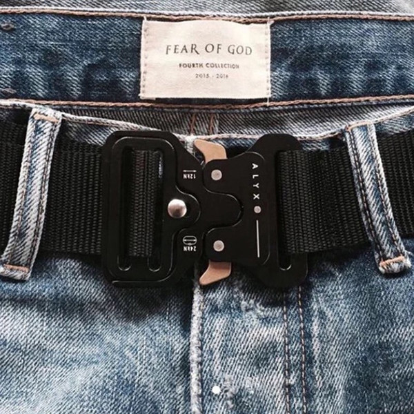 FOG Fear Of God Four Types ALYX Belt Roller Coaster BELT Metal Button Unisex Hip Hop Swag Brand Men Women Belt HFLSYD002