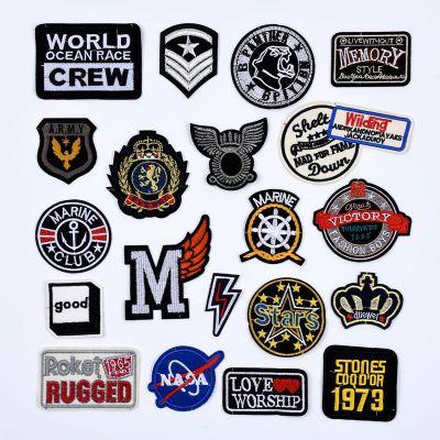 Customized Embroidery Patches Clothing Pastes Hat Badge Pant Trouser Stickers Wallet Bag Star Patches for Jacket Coat DIY Patches