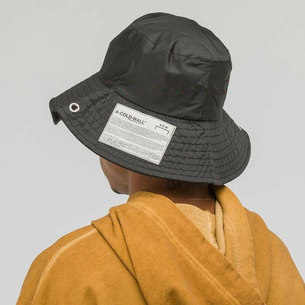 2019 Latest Japan FW Hip hop Men women ACW A-COLD-WALL Hats Fisherman hat Fashion ACW Label Hat Black High street Baseball cap Heron Preston