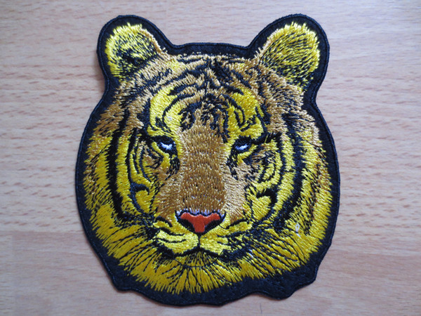 mini tiger's head embridory twill Patches for Jacket Motorcycle Biker Back Motorcycle