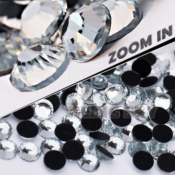 AA Quality SS34 7.0-7.2mm,144pcs/Bag Clear Crystal DMC HotFix FlatBack Rhinestones strass for DIY Heat transfer Hot Fix stones M67895