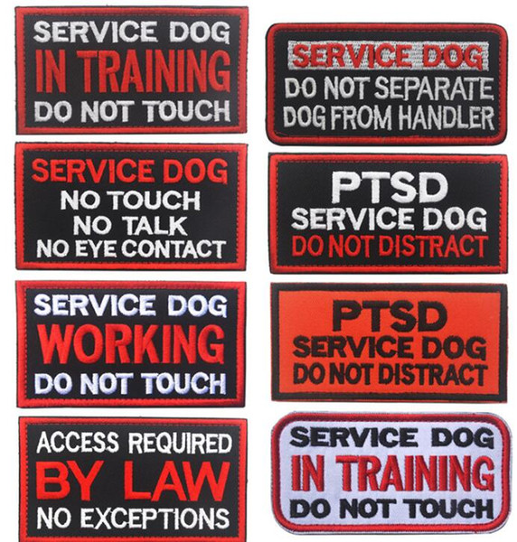 Service Dog IN Training Do not Touch Tactical Morale Embroidery Patch PTSD Service Dog Do not Distract Hook and Loop Patch