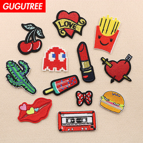 GUGUTREE embroidery patches individuality patches badge patch Applique Patch for Coat,T-Shirt,hat,bags,Sweater,backpack SP-148