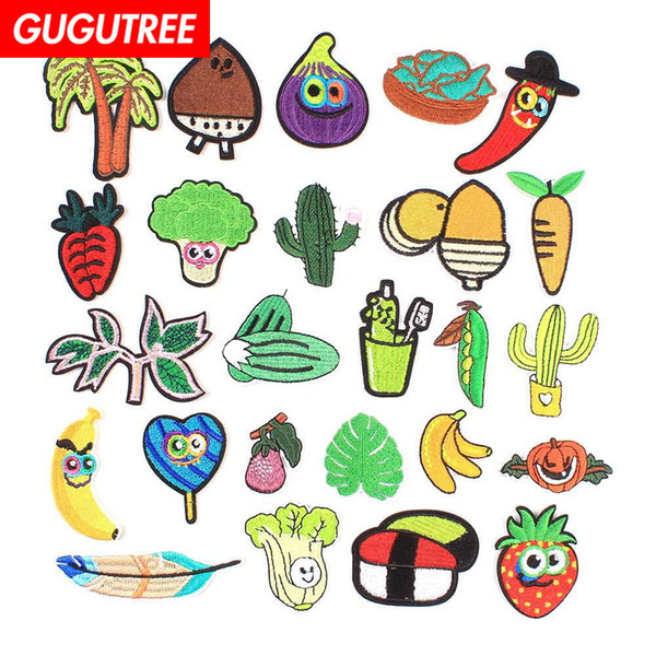 GUGUTREE one set embroidery garden stuff patches badge patch Applique Patch for Coat,T-Shirt,hat,bags,Sweater,backpack SP-284