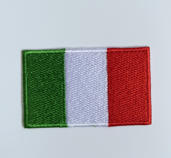 embroidered Italy flag patch 2.5