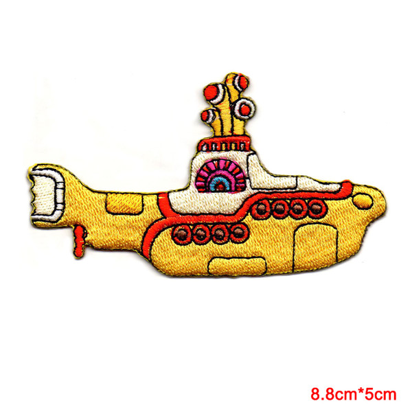 The Beatles Brand Yellow Submarine Marine Sea Anchor Applique Iron on Patch for Cartoon Minioned Clothes Patches