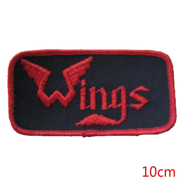 New arrival Vintage Wings Band Embroidered iron on Patch For Clothes Girls Boys Fabric Sewing Iron On Patches