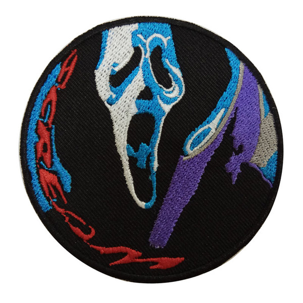 SCREAM - Scary Movie Ghostface Knife Embroidered iron on Patch Stickers Apparel Accessories clothing hats Badge Patches