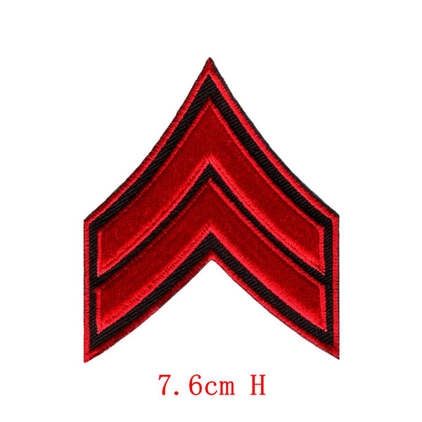 Different colors New epaulet Army navy military insignia rank war Embroidered iron on patch Free shipping