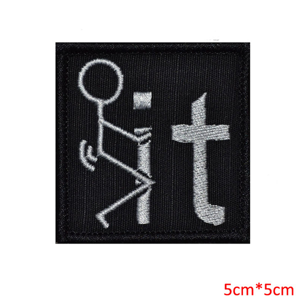 Symbol Military Patch Morale Patch for clothes Sew-on embroidered patch motif applique deal with it clothing