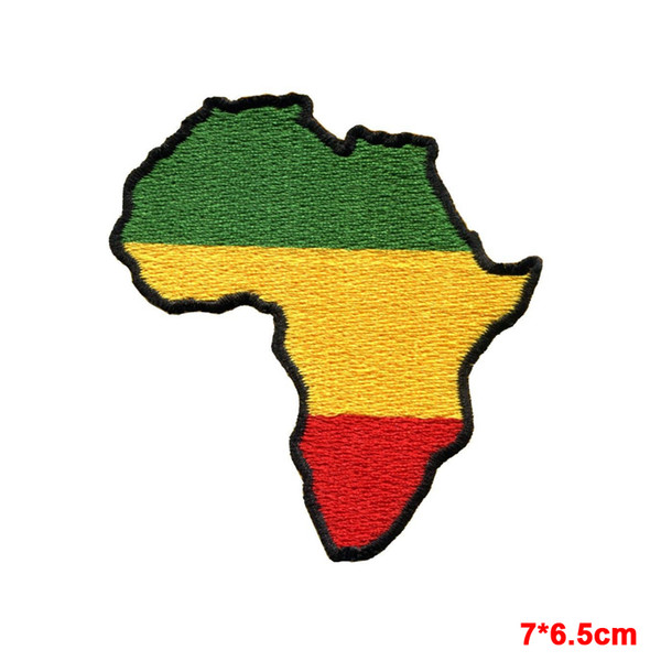 Africa flag of Judah flag rasta rastafarian reggae applique embroidery iron-on patch can repair clothes patch