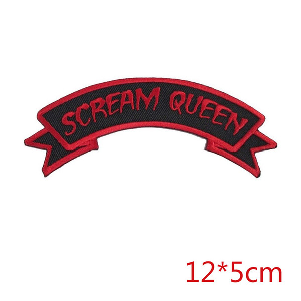 Scream Queen zombie horror dead iron-on patch embroidered applique DIY apparel accessories badge patches for cloth trouser