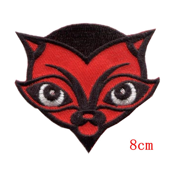 New arrival patch of Devil cat emboridered iron&sew on patch for Jacket Jeans Clothing Badge Stickers Appliques