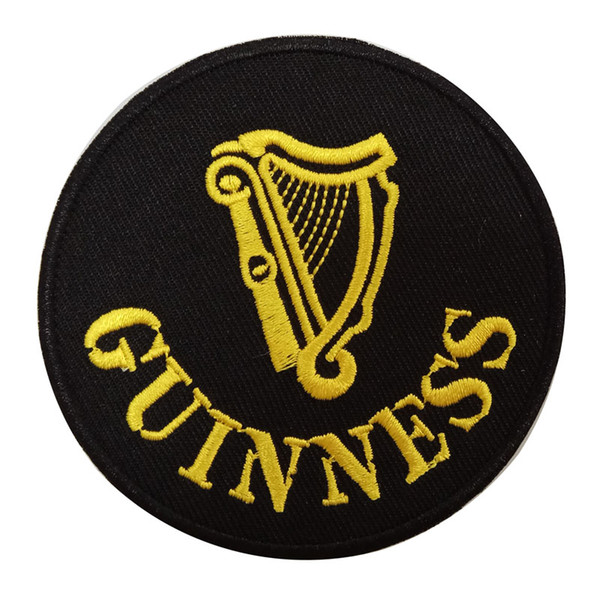 GUINESS letters logo DIY apparel accessories embroidery sew on iron on patch for Jacket Jeans Clothing Badge