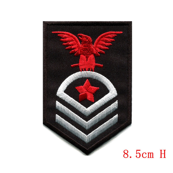 Different kinds army navy military insignia rank war applique iron-on patch For Clothes Girls Boys Iron On Patches