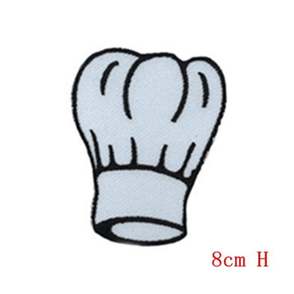 Cartoon Chef hat Embroidered iron on patch Stickers Apparel Accessories patch for Jacket Jeans Clothing Badge