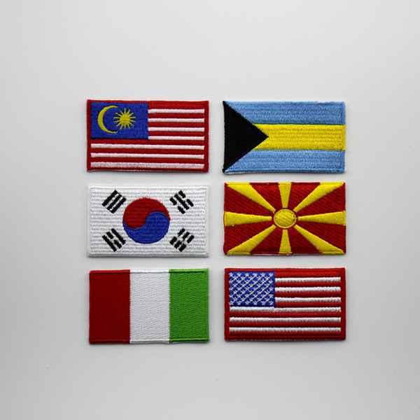 patch, flag patch, world cup country flag, use in cap, cloth, bag embroidery iron on patches