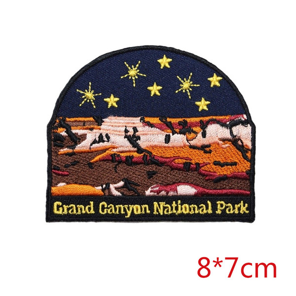 Grand Canyon National park ARIZONA US travel souvenir iron-on patch for Jacket Jeans clothing badge fabric sewing