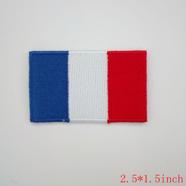 France embroidered flag patch 2.5