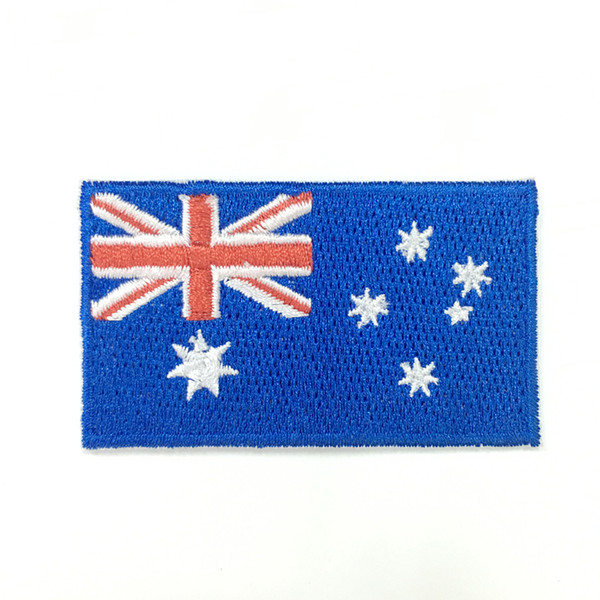 Australia computer embroidery flag patch 2.5