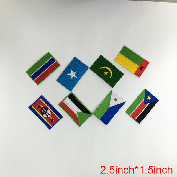 wholesale nation Africa countries flag patch badge iron on t-shirt sew on Guaranteed 10pcs/lot The sports meeting gift