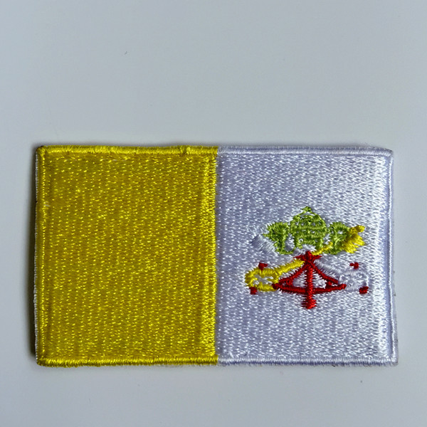 Vatican embroidery flag patch 2.5