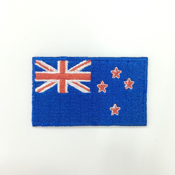 Custom papua new guinea flag patch hot cut iron on backing good service different countries for clothing