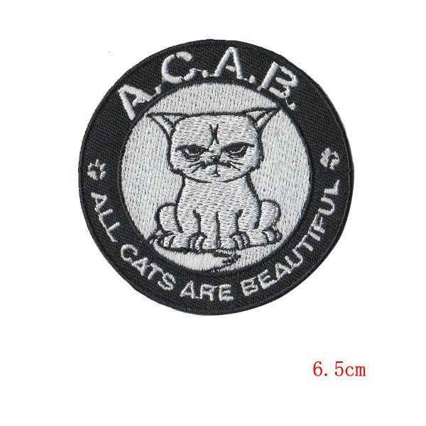 embroidered applique patches Embroidery Tomcat Embroidered Iron On Clothes fabric applique decoration Stickers Apparel Accessories Patch